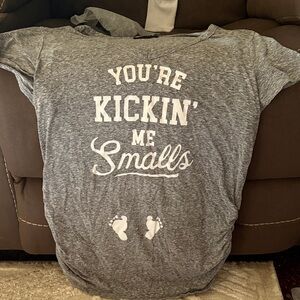 You're Kickin' Me Smalls Grey Short Sleeve Tee